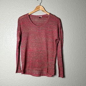 KUT FROM THE KLOTH Pink Gold Thread Sweater Womens M
